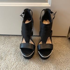 Gianni Binni leather wedges